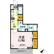Bright Halu westの間取り画像
