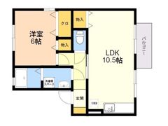リビングタウンYOUTH A棟の間取り画像