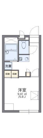レオパレスしなの路の間取り画像