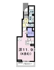 ベル オーブ 国立の間取り画像