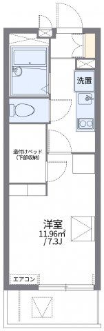 レオパレスサンクフルコートの間取り画像