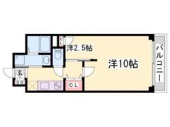 コスモリード神戸三宮の間取り画像