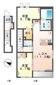 プレステージ 庭瀬の間取り画像