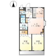 プリベールアイカワⅡの間取り画像