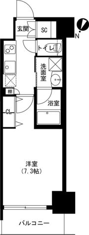 アーバネックス京橋(旧:アーバネックス京橋プライマリーワン)の間取り画像