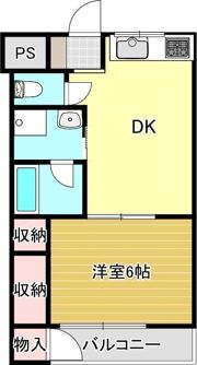 重信アパートB棟の間取り画像