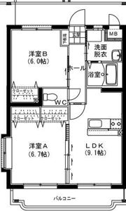 ユーミーパブロの間取り画像