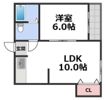 メゾンロータリーの間取り画像