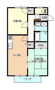 サンビレッジ竜之口Eの間取り画像