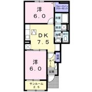 サンパティーク Cの間取り画像