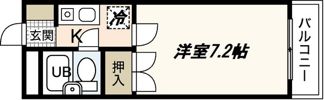 西原マンションの間取り画像