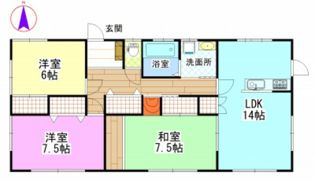 守安借家の間取り画像