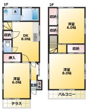 松原方戸建の間取り画像