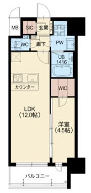 スプランディッド新大阪VIの間取り画像