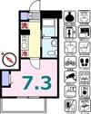 シュガール浜松町の間取り画像