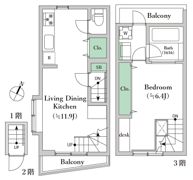 渋谷本町テラスハウスの間取り画像