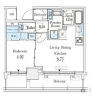 京町堀ビューアパートメントの間取り画像