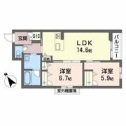 ロジ環水公園グランデの間取り画像