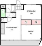 マルショーマンション B棟の間取り画像