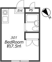 AP908 K'Sコートリバーサイド相川の間取り画像