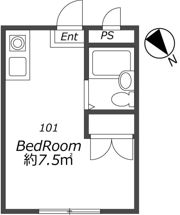 AP899 K'Sコートリバーサイド相川の間取り画像