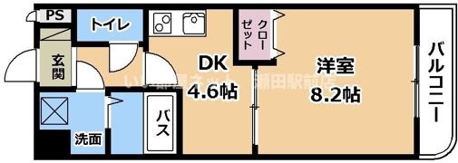 GROOVE南草津Ⅰの間取り画像