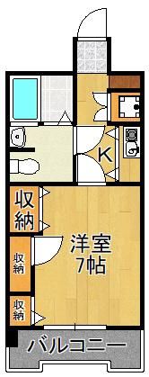 シャルマンステューディオVの間取り画像