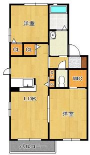 MAST緑ヶ丘 E棟の間取り画像