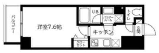 スカイコート蔵前Ⅱの間取り画像