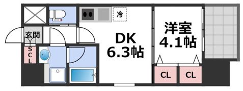 プレジオ布施EUROの間取り画像