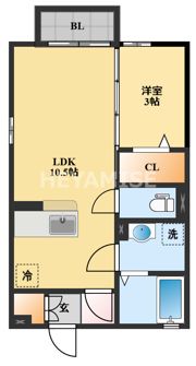 ニューハイツタリカドC棟の間取り画像