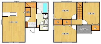 レジデンスNakama D棟の間取り画像