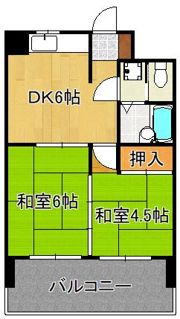 シティハイツ三郎丸の間取り画像