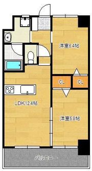 ウィングス三萩野の間取り画像