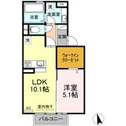 グランブルー沖代の間取り画像