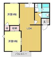ハイネス平成Ⅰの間取り画像