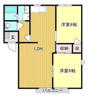 ハイネス平成Ⅰの間取り画像