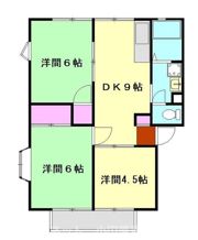 ル・ショコラ鴨宮Aの間取り画像