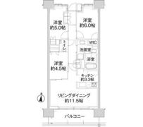 パークホームズ亀有ガーデンズコートの間取り画像