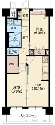 スプランディッド難波WESTIIの間取り画像