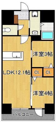 デザイナーズざ・京の間取り画像