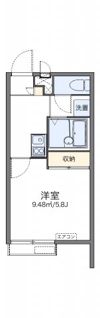レオパレス南逆井の間取り画像