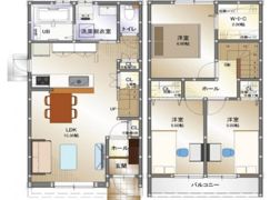 Afit 楽々園の間取り画像