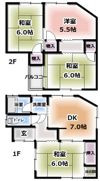 池田3丁目貸家の間取り画像