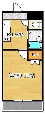 STAYTUSひびきのの間取り画像