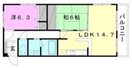 サンヴァリエ岩崎の間取り画像