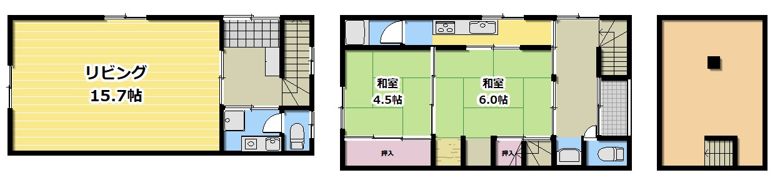野江1丁目店舗付き戸建の間取り画像