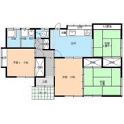 岡山貸家 5号棟の間取り画像