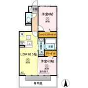 グラシューヴェルジェ A棟の間取り画像