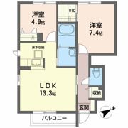 グリーンメゾン大橋Aの間取り画像